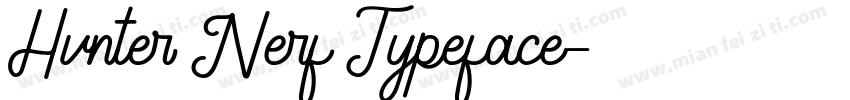 Hvnter Nerf Typeface字体转换